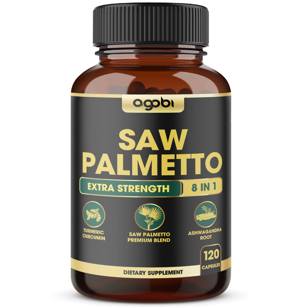 Agobi 8in1 Saw Palmetto Prostate Support - 120 Vegan Capsules