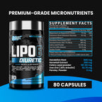 Nutrex Research Lipo 6 Diuretic Water Pills Bloat Relief - 80 Capsules - image 3
