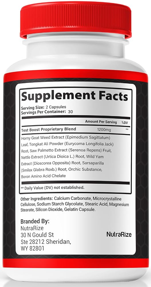 NutraRize PrimalLift Pills Male Performance Support - 60 Capsules - image 2
