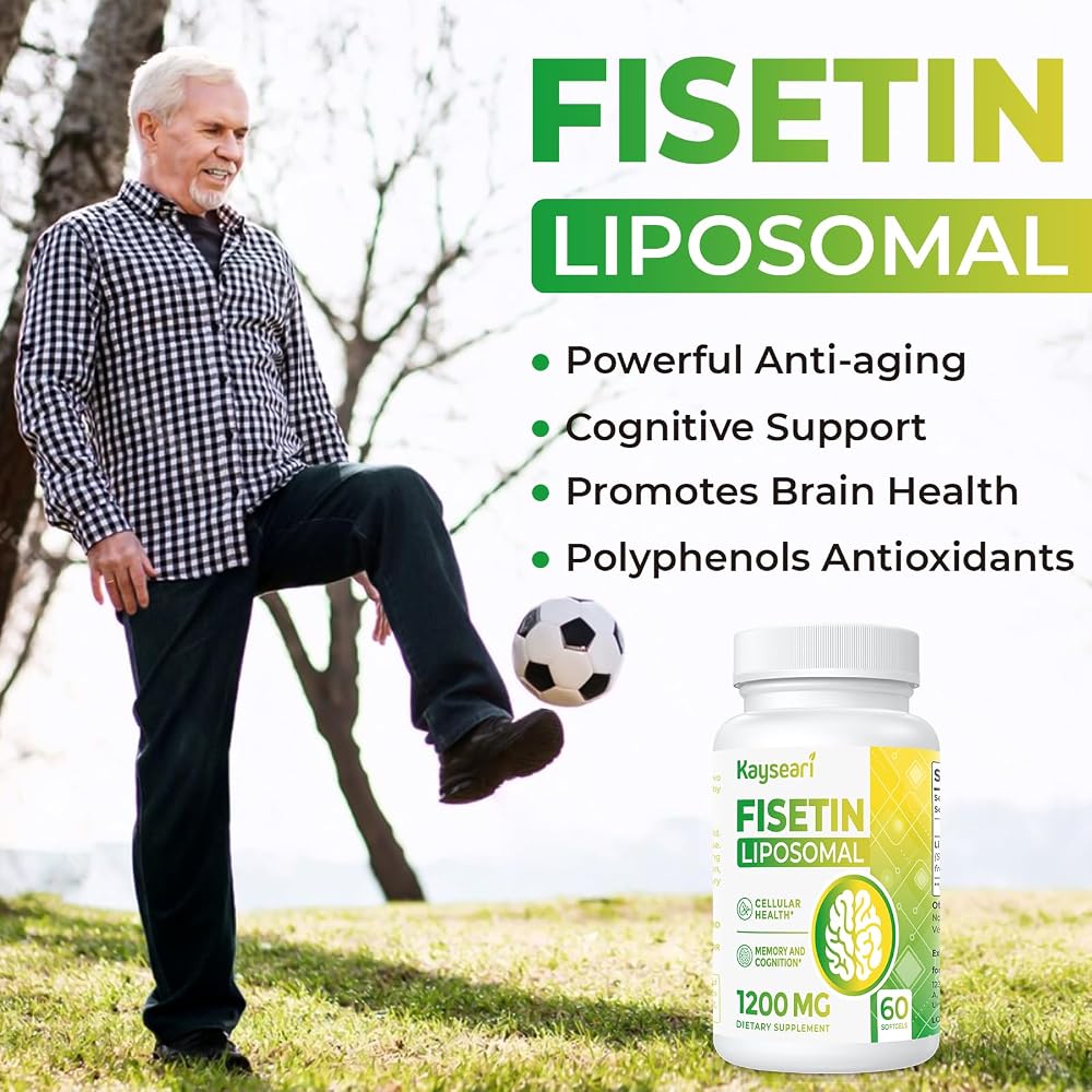 Kayseari Fisetin 1200mg Liposomal Fisetin Supplements 98% Pure