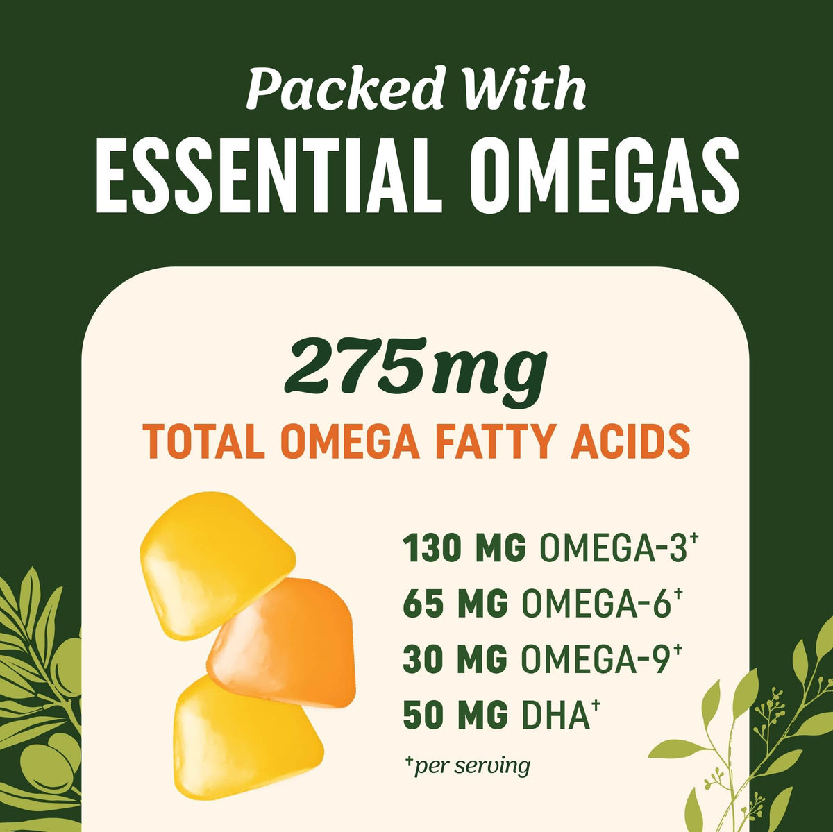 MAV Nutrition Omega 3-6-9 + DHA Plant-Based Gummies - 60 Gummies - image 4