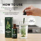 Betterbrand Mullein Drops for Lung Detox - Mullein Leaf Tincture