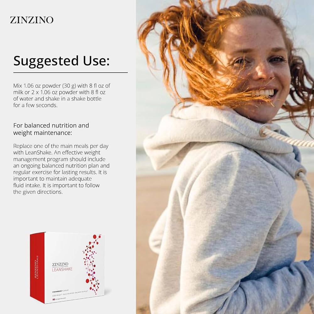 Zinzino LeanShake Strawberry Whey Protein - 16 Servings - image 6