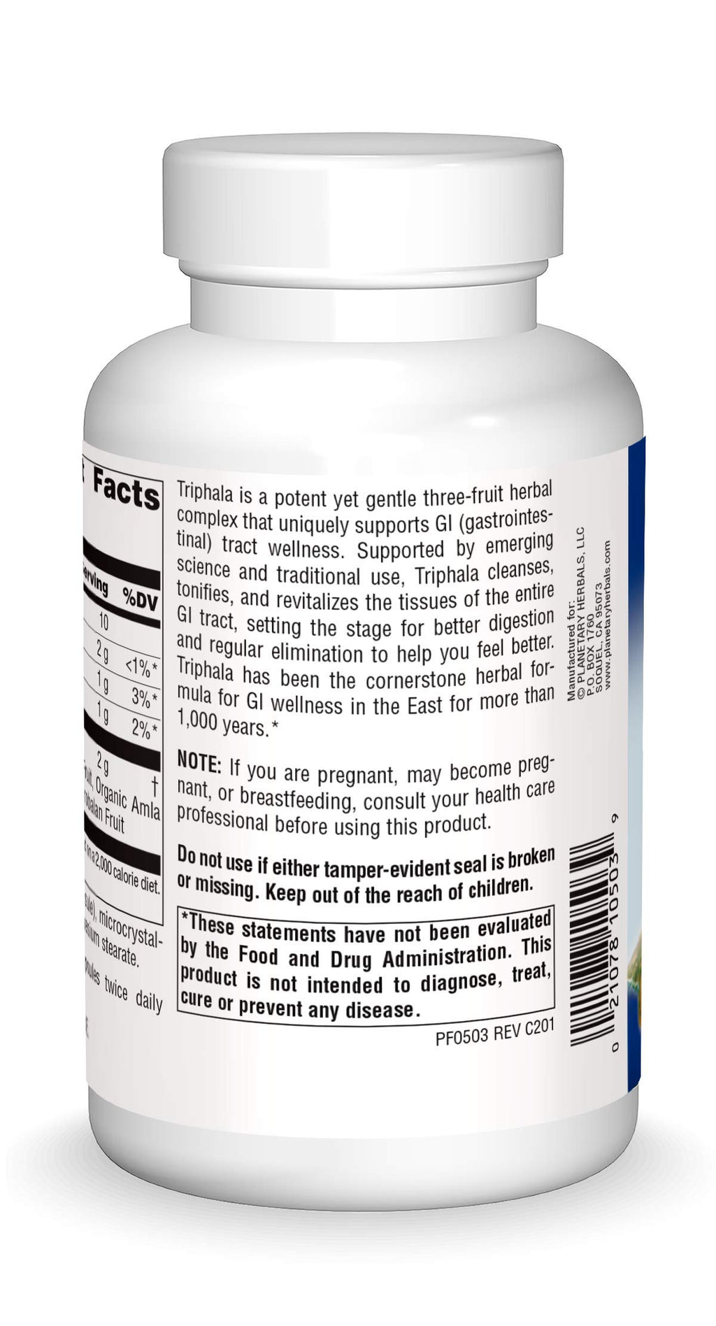 Planetary Herbals Triphala Internal Cleanser 500 mg - 180 Capsules - image 2