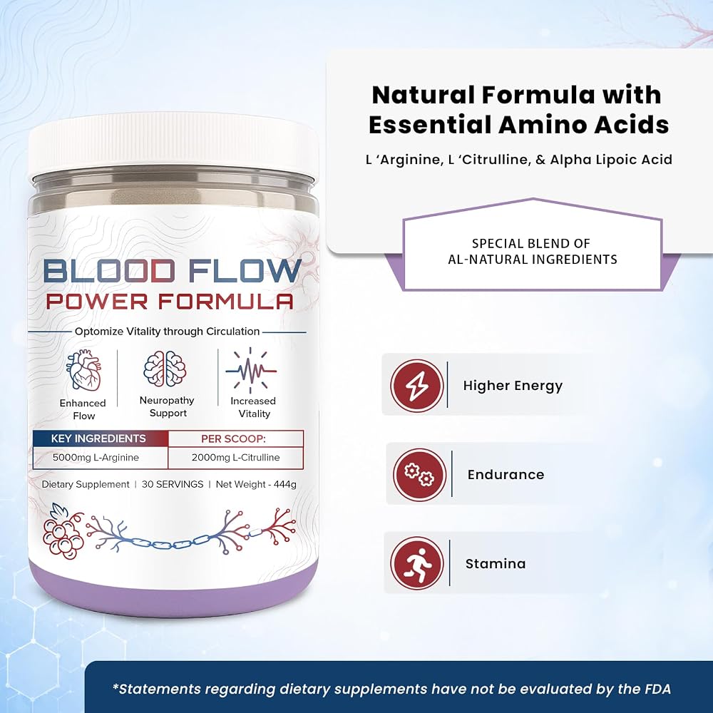 M Pain Management Blood Flow Power Formula Drink Powder - 444g - image 4