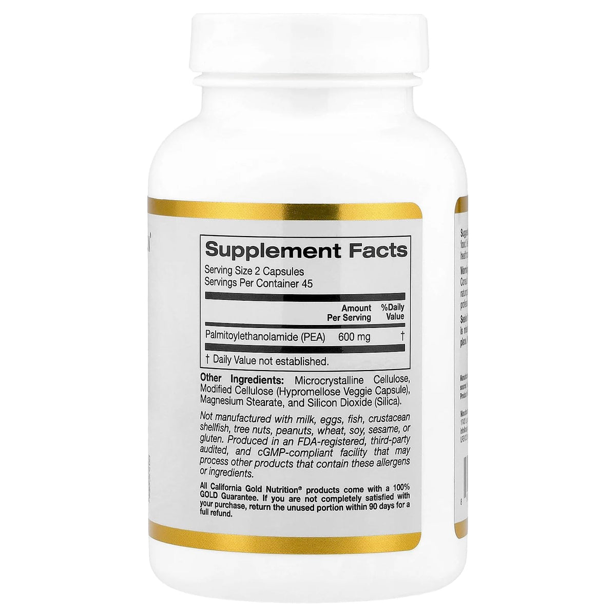 Lake Avenue Pea Palmitoylethanolamide 300 mg - 90 Vegetarian Capsules - image 2