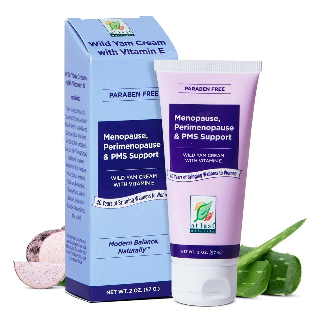 At Last Naturals Wild Yam Cream Hormone Balance for Women - 2 oz