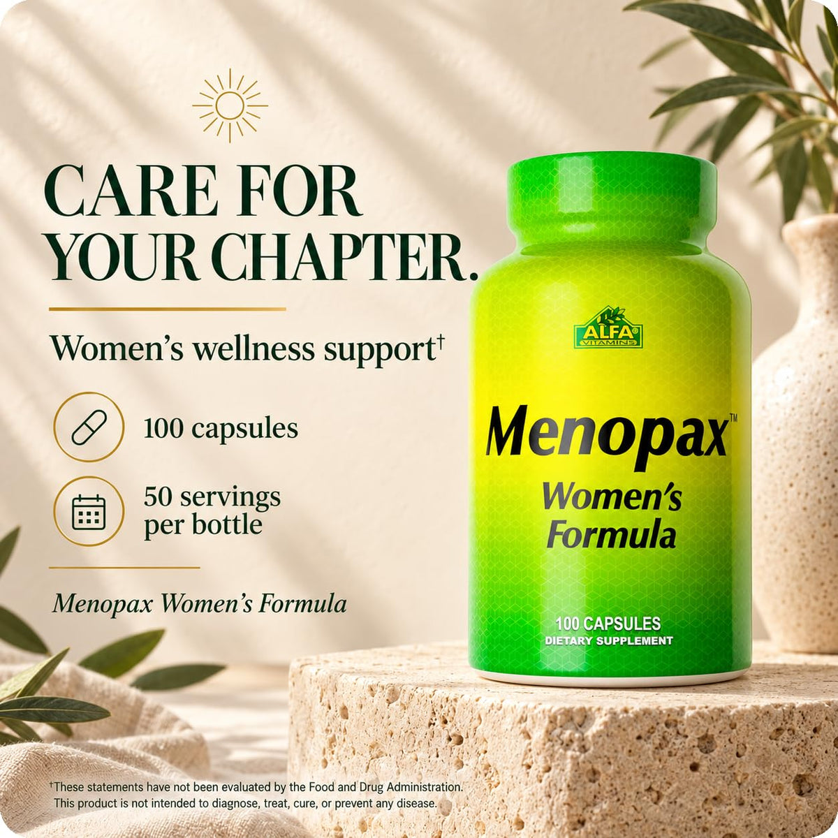 ALFA VITAMINS Menopax Women's Formula - 100 Capsules - image 2