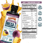 Barlean's Omega 3 Fish Oil Liquid Supplement for Men and Women