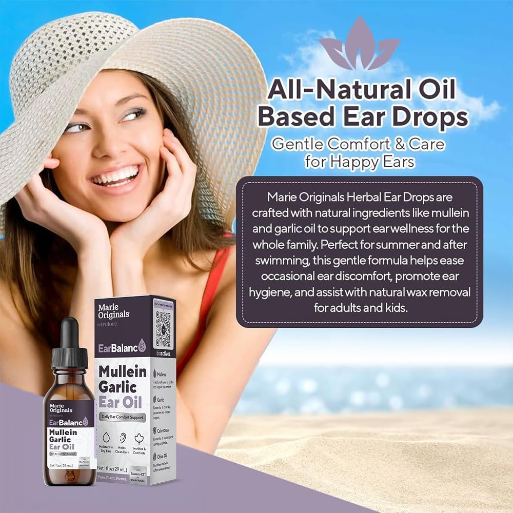 Marie Originals Mullein Garlic Ear Oil Drops - 1 Fl Oz - image 3