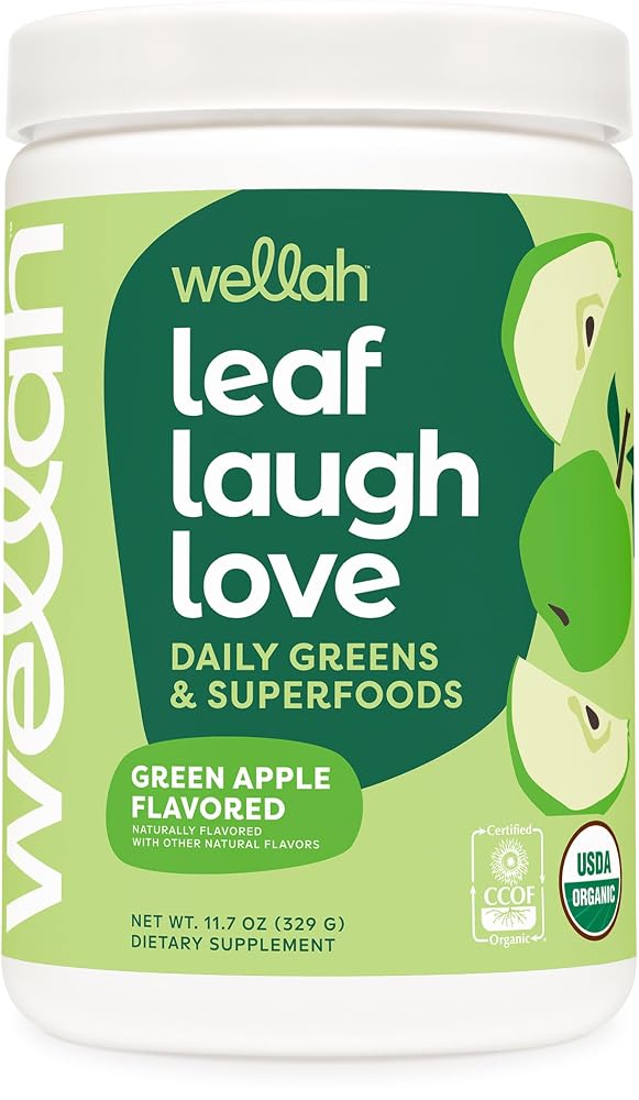Wellah Leaf Laugh Love Super Greens Powder - 30 Servings