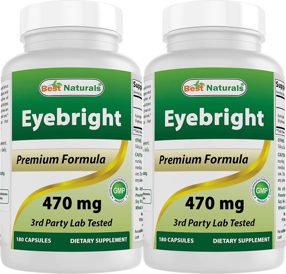 Best Naturals Eyebright 470 mg 180 Capsules