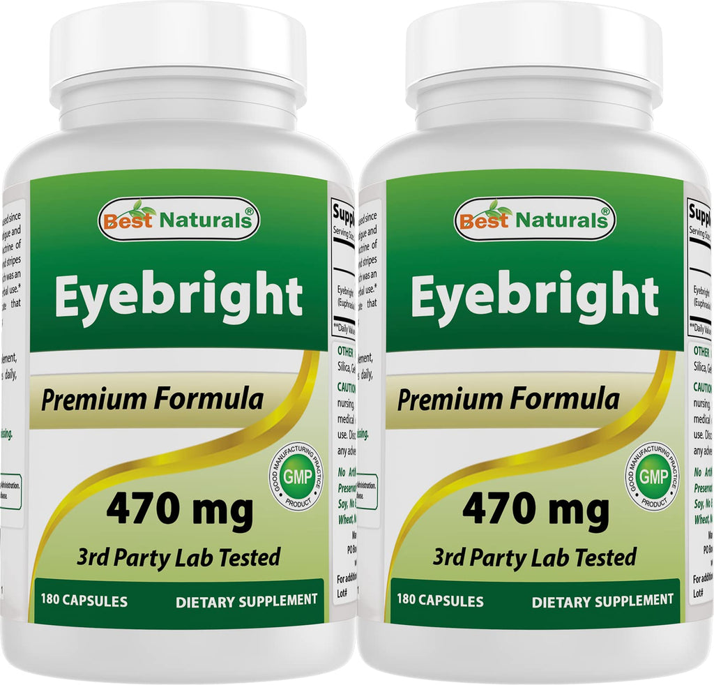 Best Naturals Eyebright 470 mg 180 Capsules