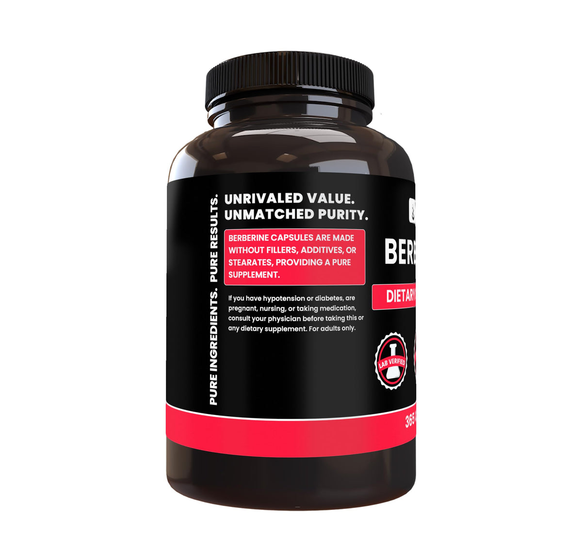 Pure Original Ingredients Berberine (730 Capsules) No Magnesium Or