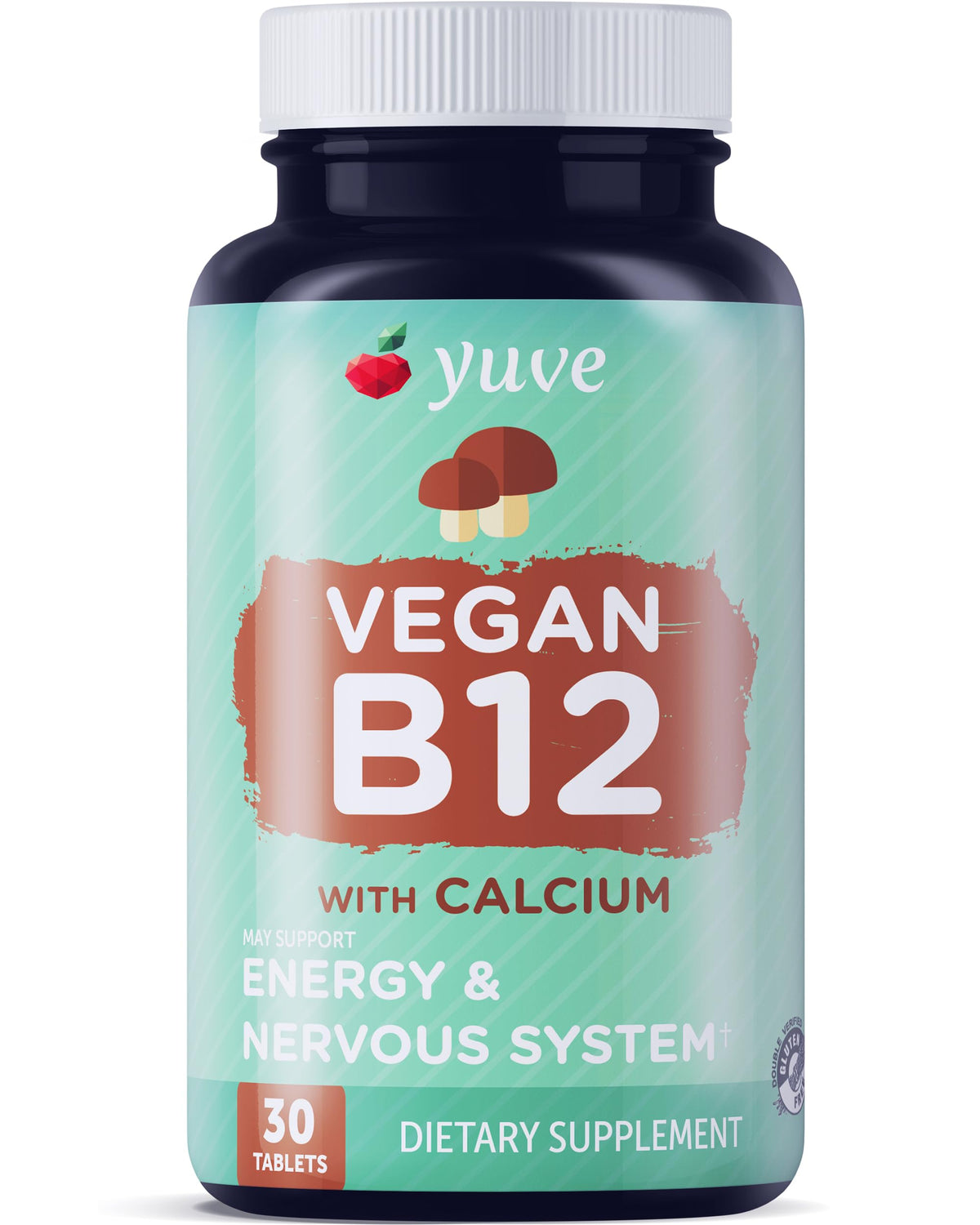 Yuve Vegan B12 with Calcium 1000mcg - 30 Tablets