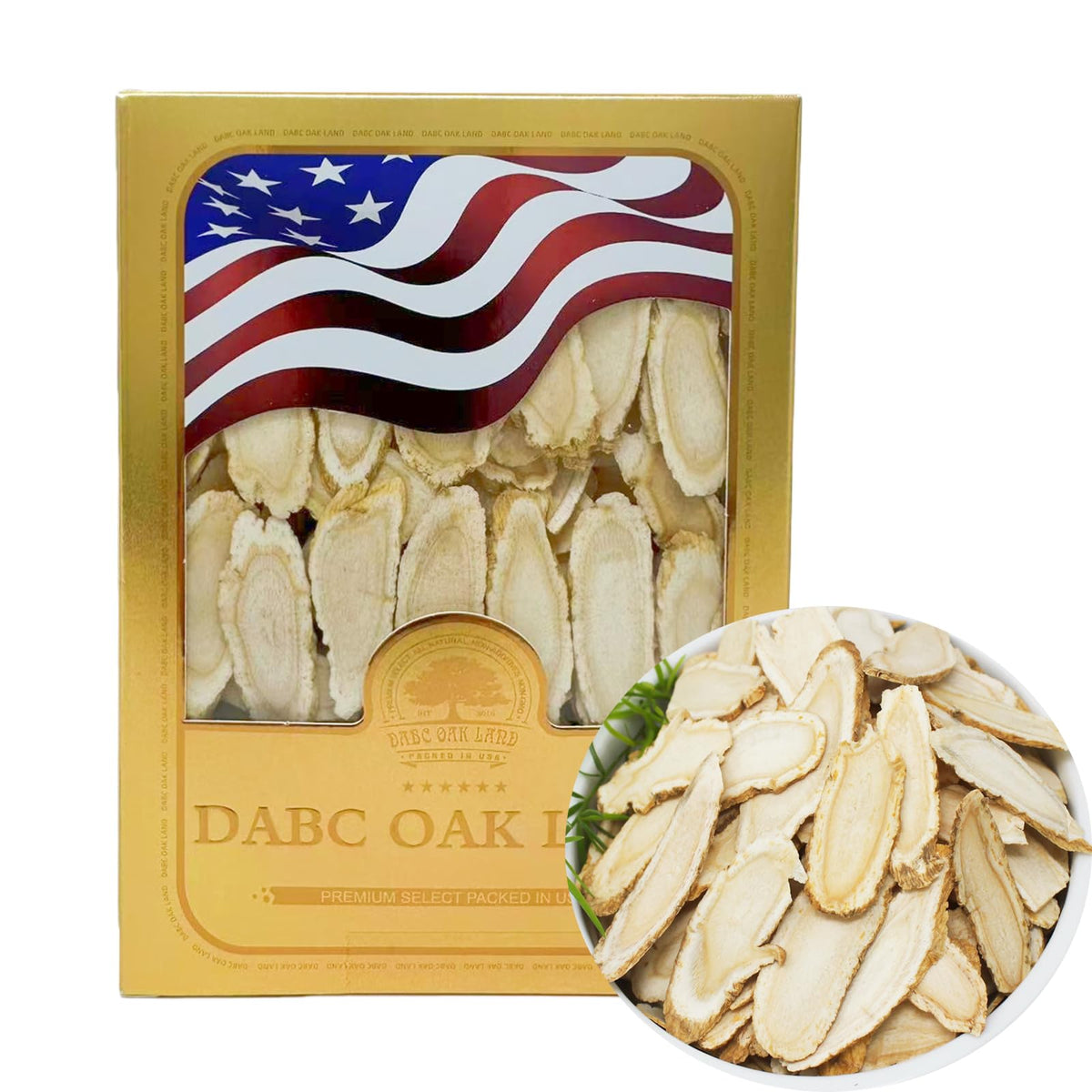 DABC OAK LAND American Ginseng Slices from Wisconsin