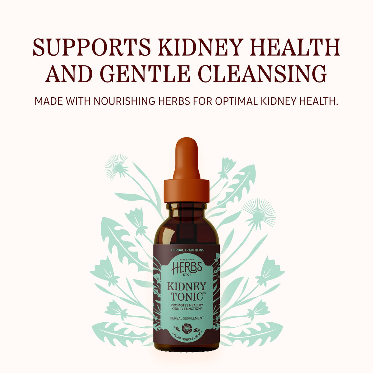 Herbs Etc. Kidney Tonic Herbal Supplement - 2 fl oz - image 3