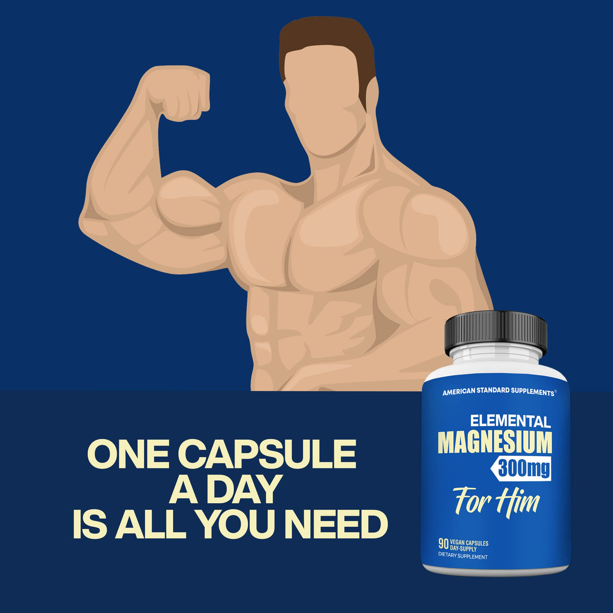 American Standard Supplements Magnesium Glycinate 300mg - 90 Capsules - image 4