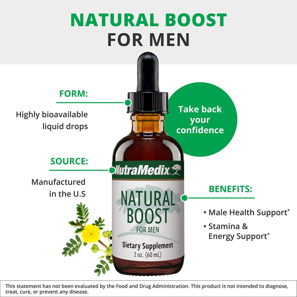 NutraMedix Natural Boost for Men Energy Support - 2 Fl Oz - image 4