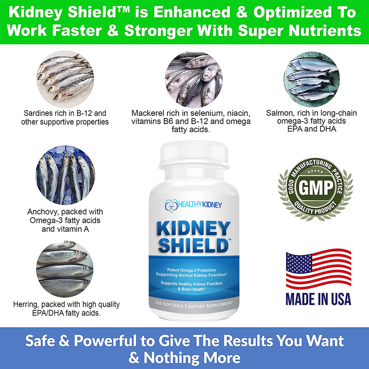 Kidney Restore Kidney Shield Omega 3 Fish Oil - 120 Lemon Softgels - image 4