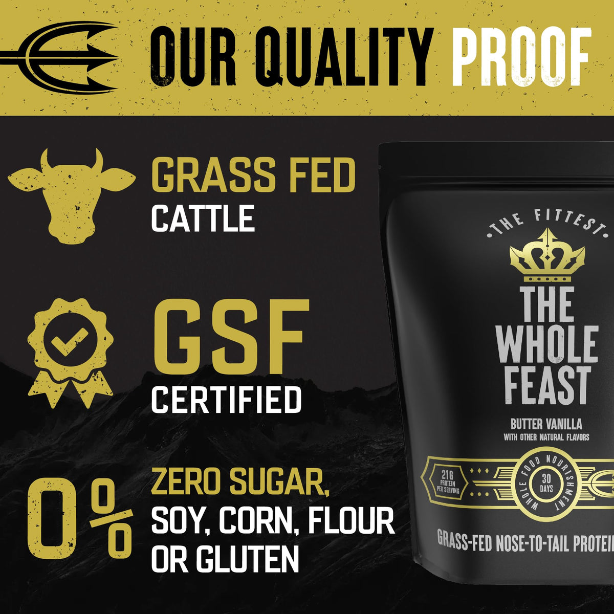 The Fittest Ever The Whole Feast - Beef Protein Isolate