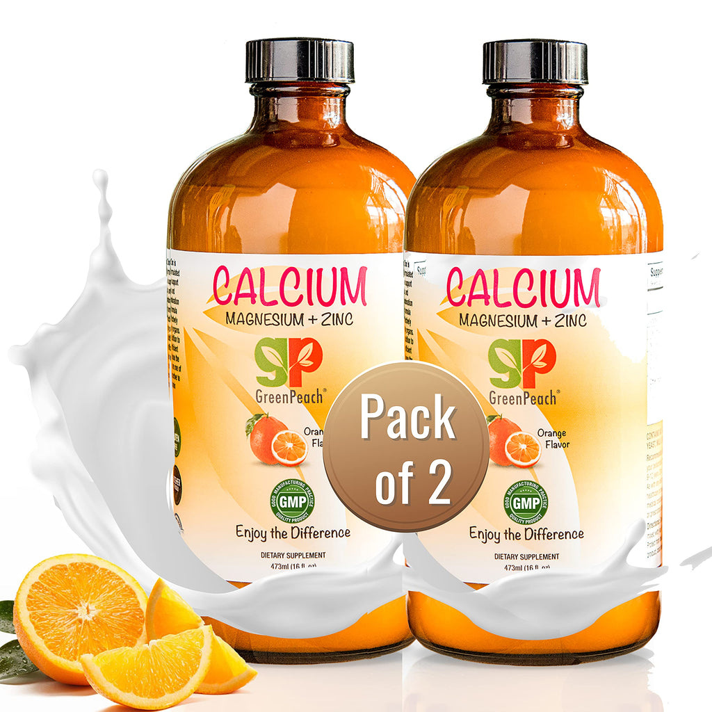GreenPeach Organic Liquid Calcium Supplement for Kids