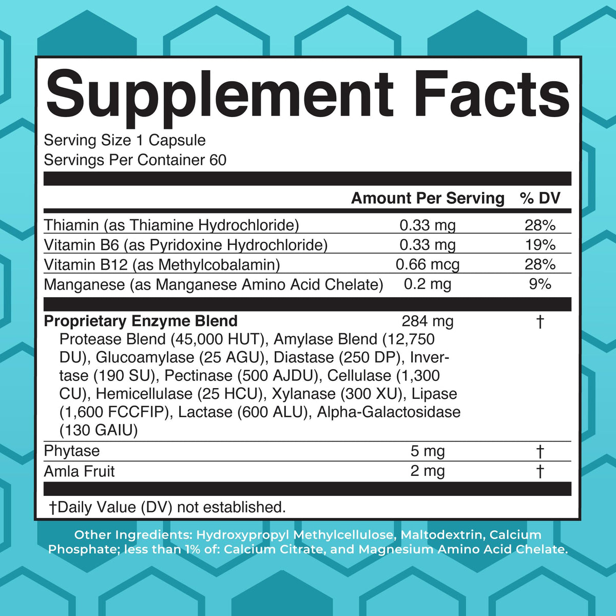 MARYRUTH'S Digestive Food Enzymes for Digestive Support - 60 Capsules - image 2
