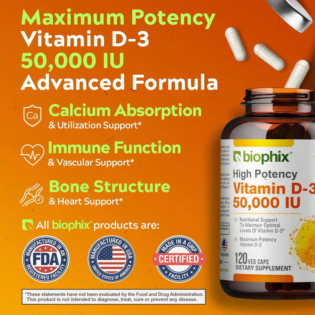 biophix Vitamin D-3 10000 IU High-Potency - 120 Softgels - image 7