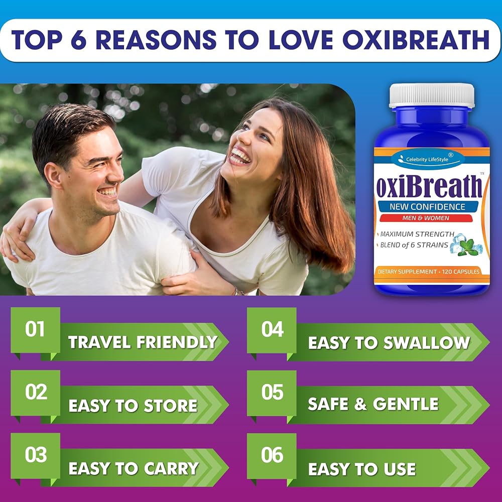Oxi-Breath Oral Probiotics for Fresh Breath - 120 Capsules - image 4