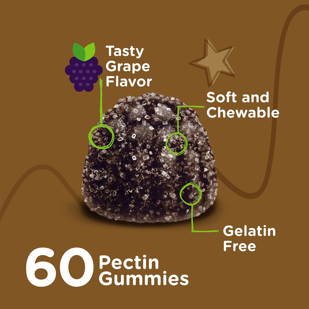Viteey Iron for Kids with Vitamin C - Tasty Chewable Grape Flavored