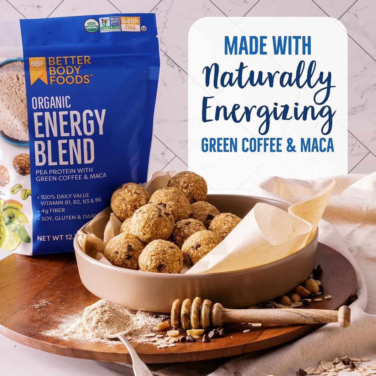 BetterBody Foods Organic Energy Blend Powder - 12.7 Oz - image 4