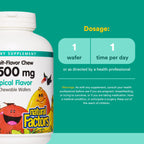 Natural Factors Kids Chewable Vitamin C 500 mg Wafers