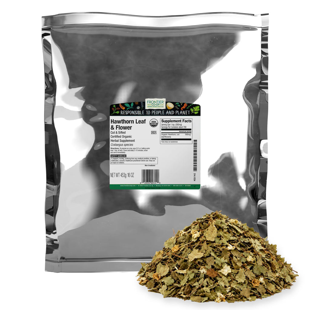 Frontier Co-op Organic Cut & Sifted Hawthorn Herb - 1 lb