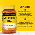 MASON NATURAL Melatonin with B6 and Calcium - Natural Sleep Aid
