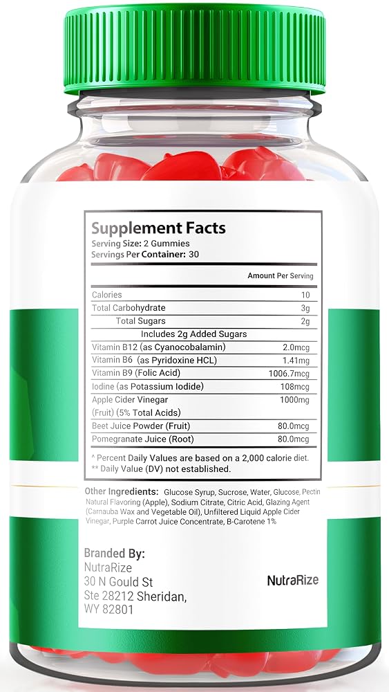 NutraRize Peak Trim Keto ACV Gummies - 180 Gummies - image 2