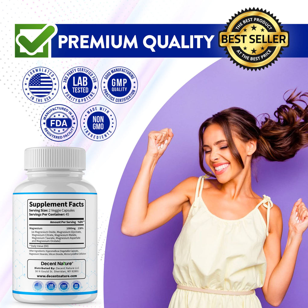 Decent Nature Magnesium Complex 7 - 90 Capsules - image 6