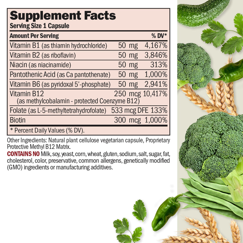ANDREW LESSMAN High Potency B-Complex Capsules - with High Levels