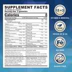 LILICARE Sugar Free Multivitamin Gummies for Men & Women 50
