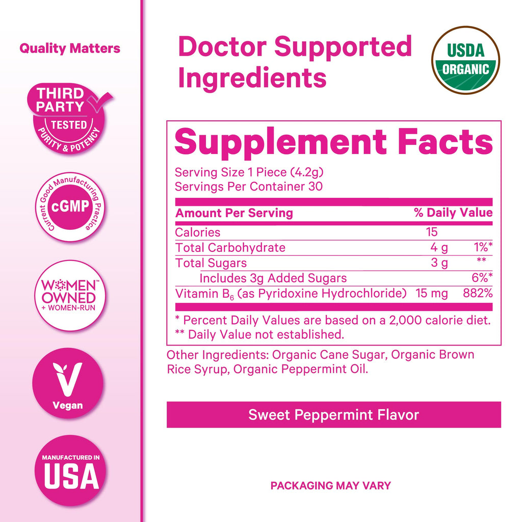 Pink Stork Organic Peppermint Sweets for Morning Sickness - 30 Count - image 6