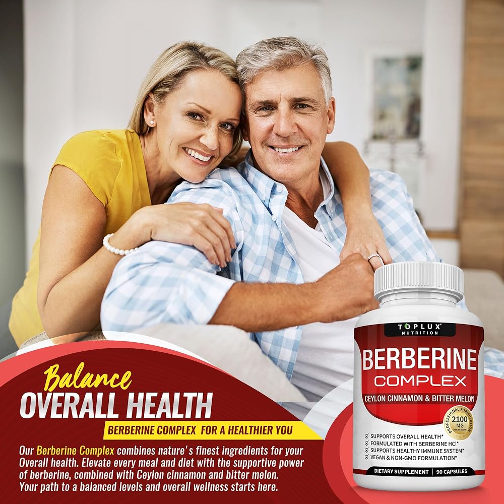 Toplux Berberine with Ceylon Cinnamon & Bitter Melon - 90 Capsules - image 6