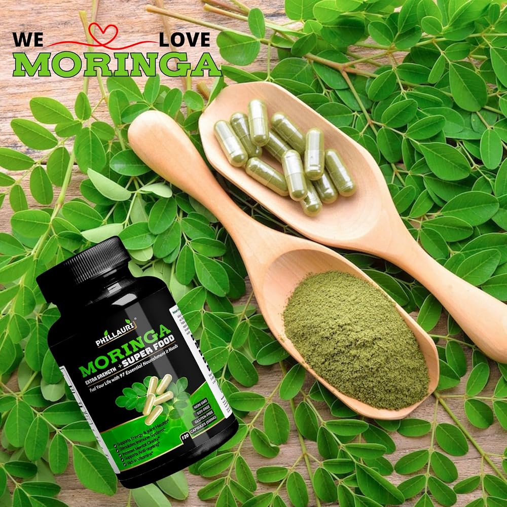 Phillauri Organic Moringa Powder Capsules - 720 Capsules - image 4