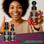 New Elements Liquid Iron Supplement with Vitamin B12 - 2 Fl Oz - image 2