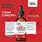 Wild & Organic Raspberry Ketones Extract Tincture - Liquid Raspberry