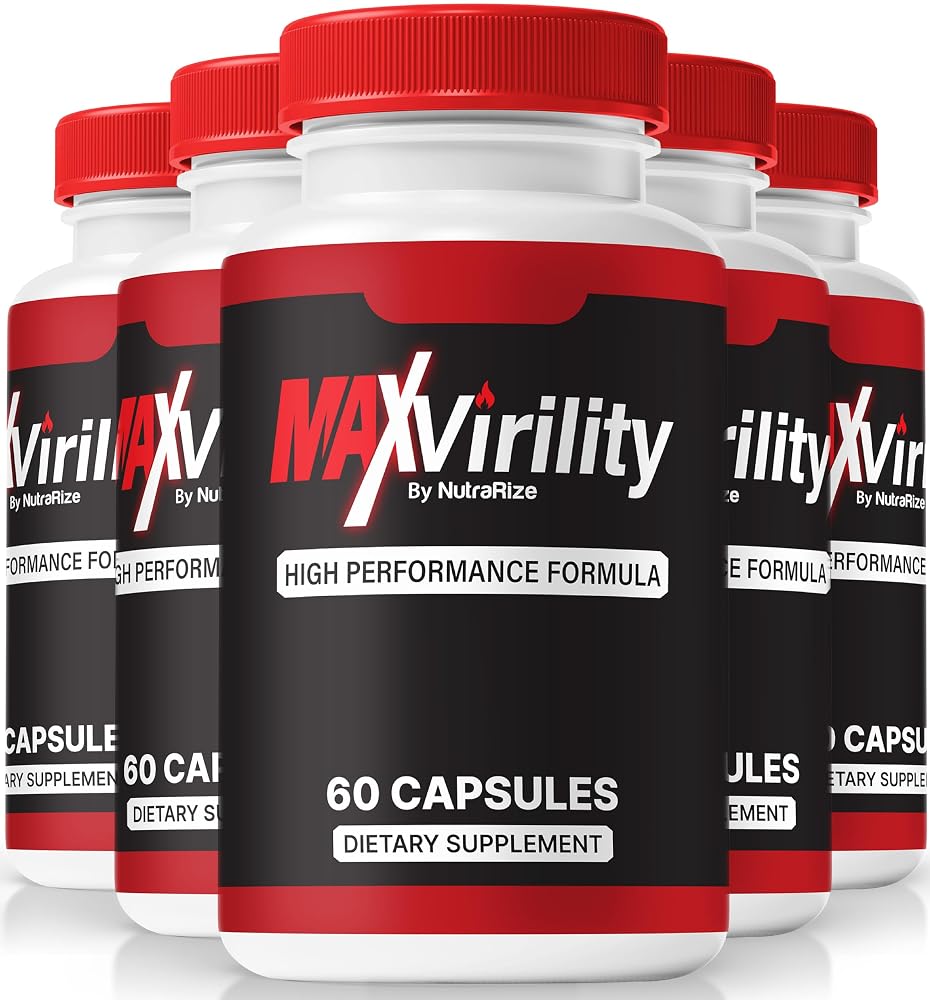 NutraRize MaxVirility Capsules for Men - 300 Capsules
