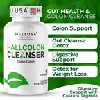Hallusa Natural Colon Cleanser Herbal Fiber Blend - 90 Capsules - image 9