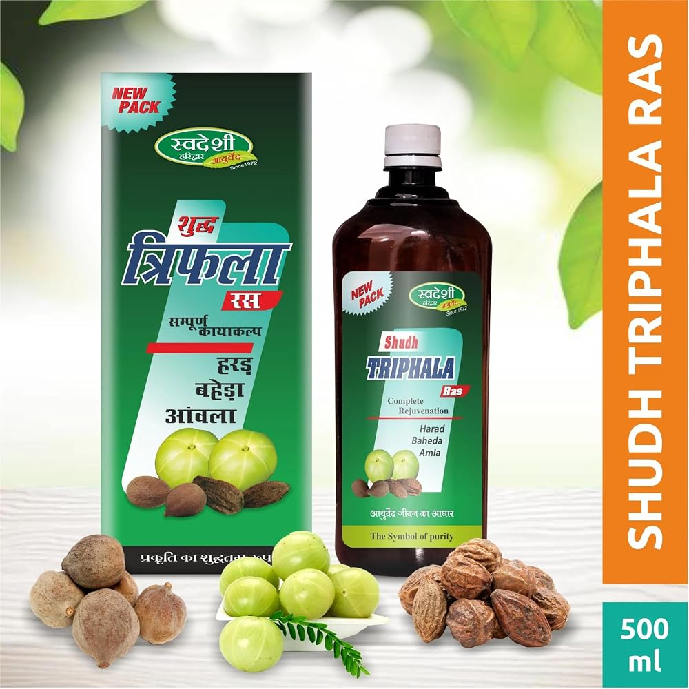 Swadeshi Ayurved Triphala Ras Natural Juice Colon Cleanser - 500 mL - image 4