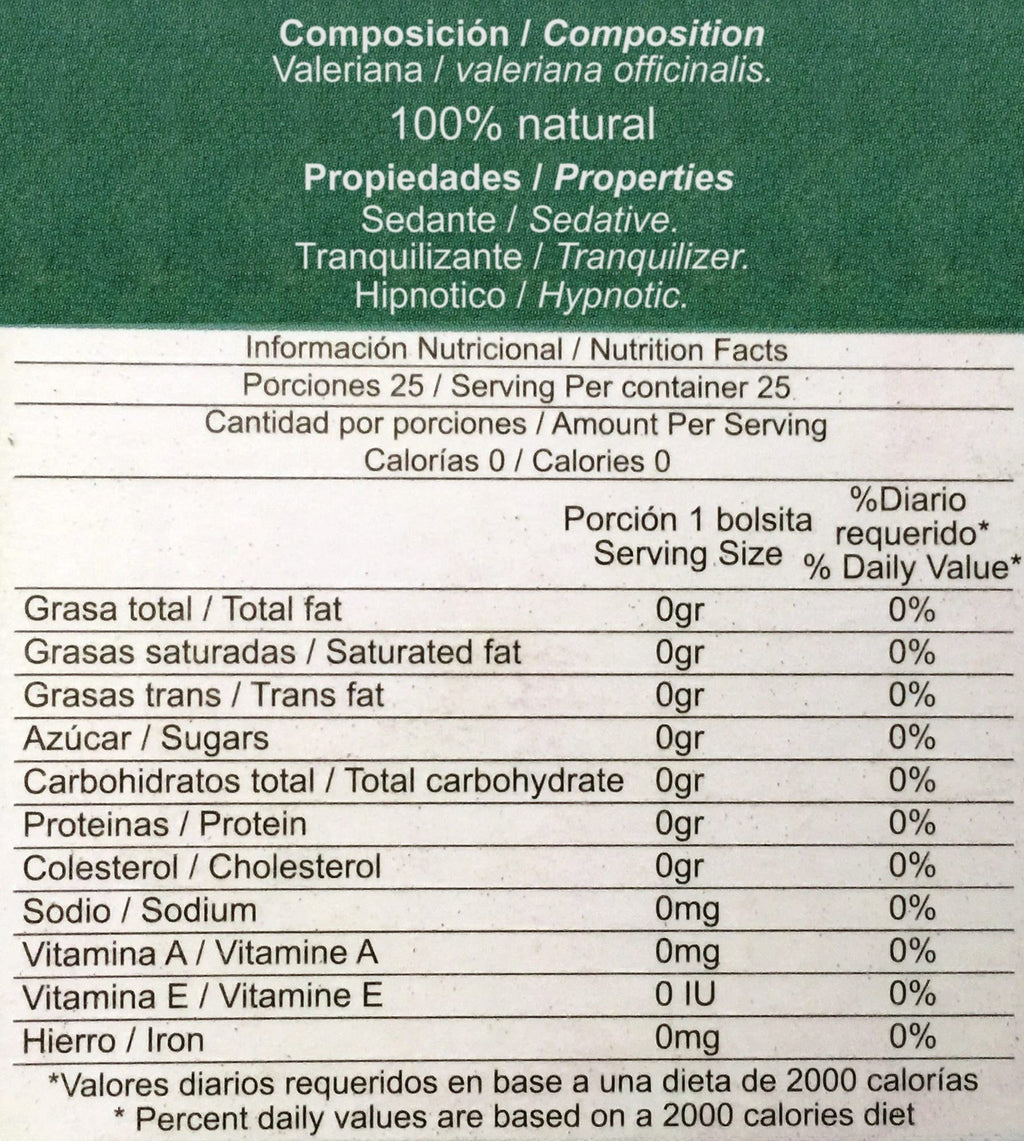Fabi-Saa Valerian Tea - 50 Tea Bags (2-Pack) - image 4