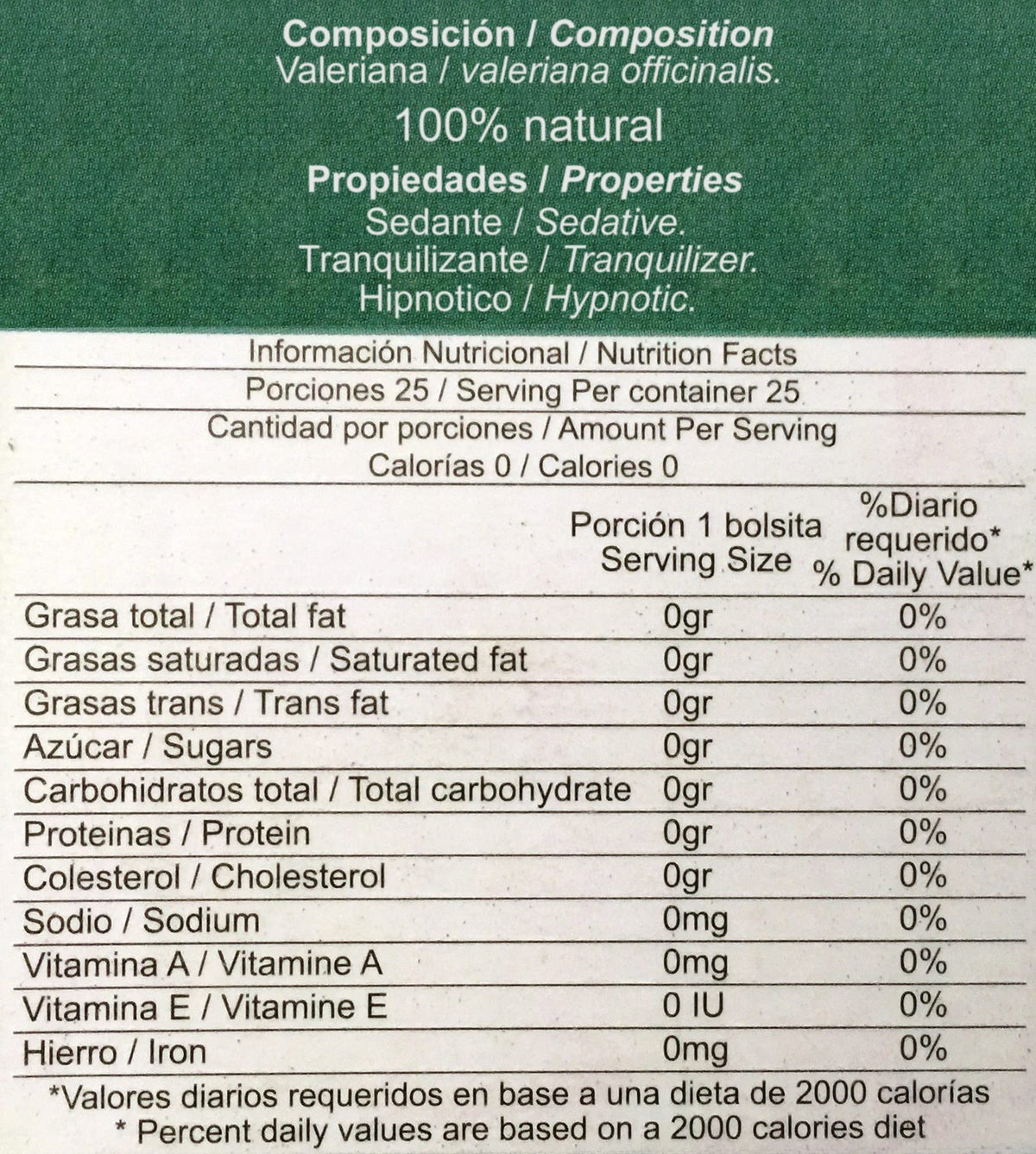 Fabi-Saa Valerian Tea - 50 Tea Bags (2-Pack) - image 4