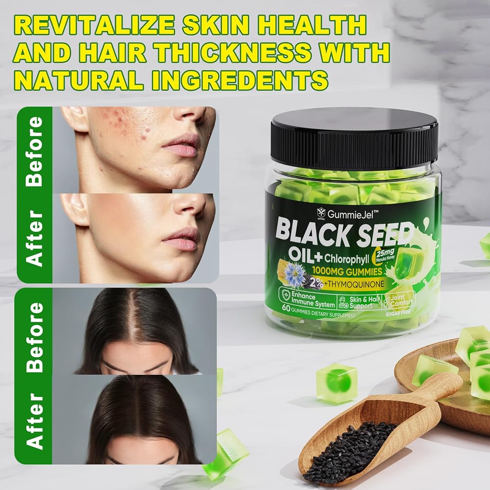 EnvyCure Black Seed Oil Gummies & Chlorophyll
