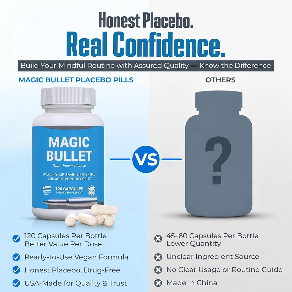 Progressive Placebo Magic Bullet Honest Placebo Pills - 240 Capsules - image 9